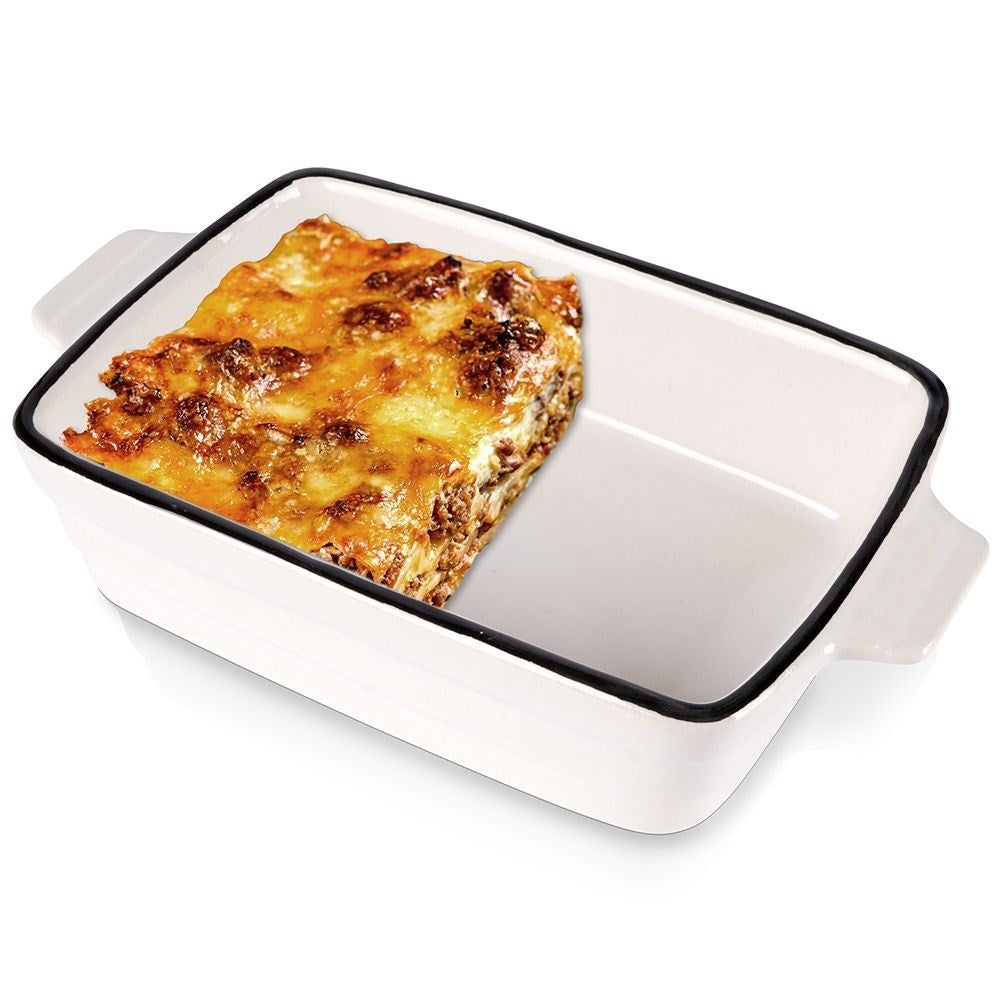 Porcelain oven dish for lasagna and gratins