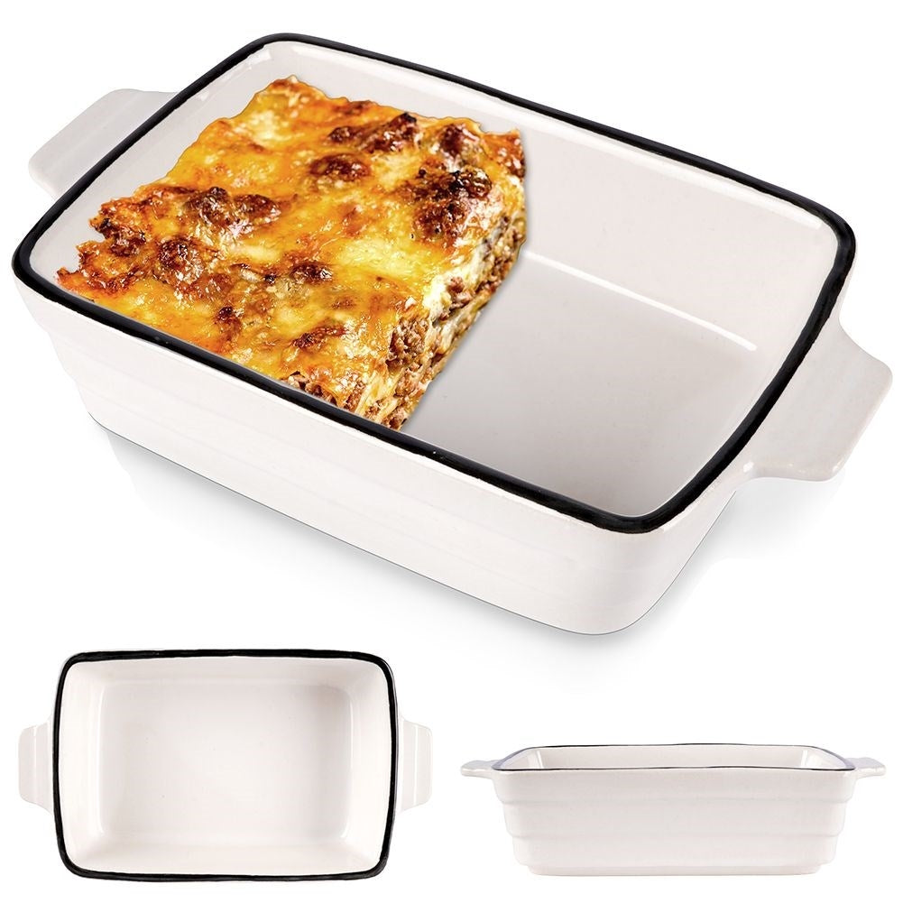 Porcelain oven dish for lasagna and gratins