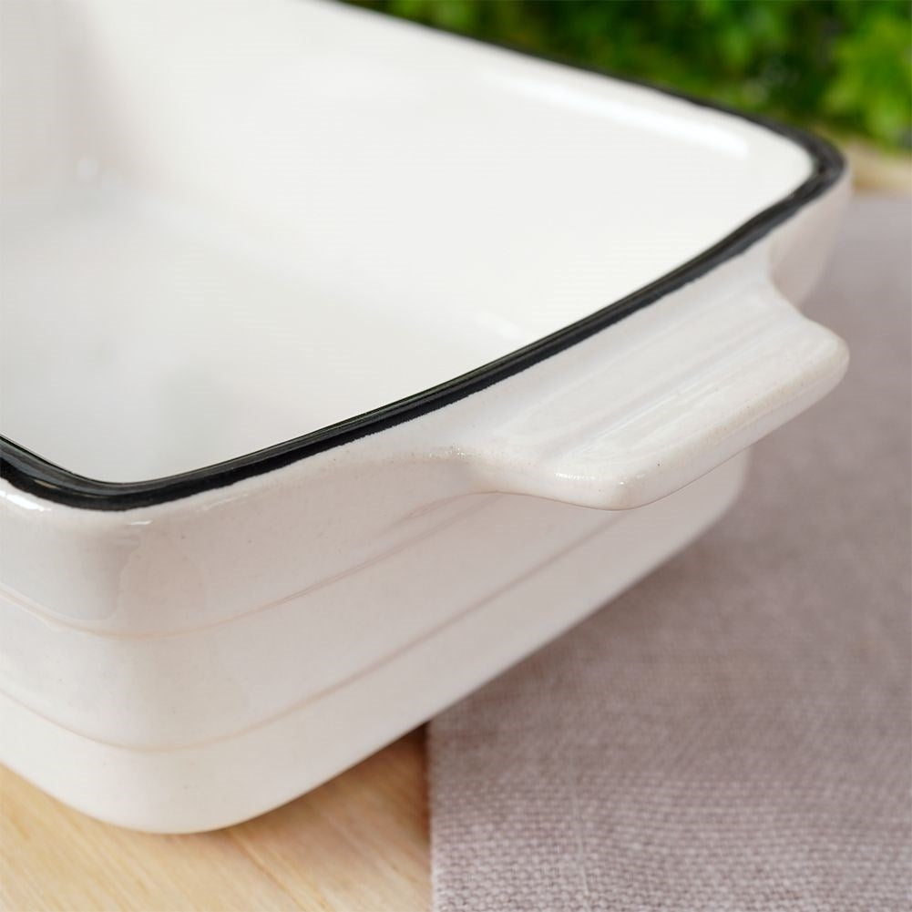 Porcelain oven dish for lasagna and gratins