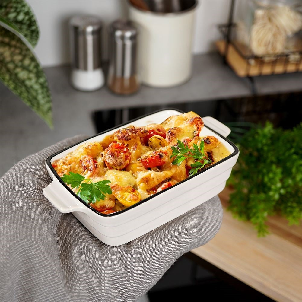 Porcelain oven dish for lasagna and gratins