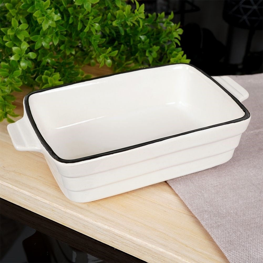 Porcelain oven dish for lasagna and gratins