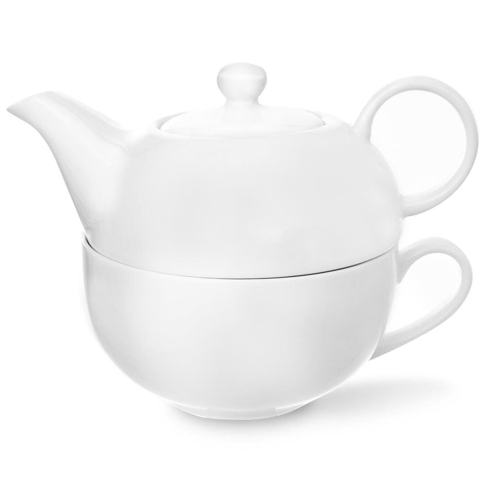 Porcelain teapot with cup - Elegant and practical