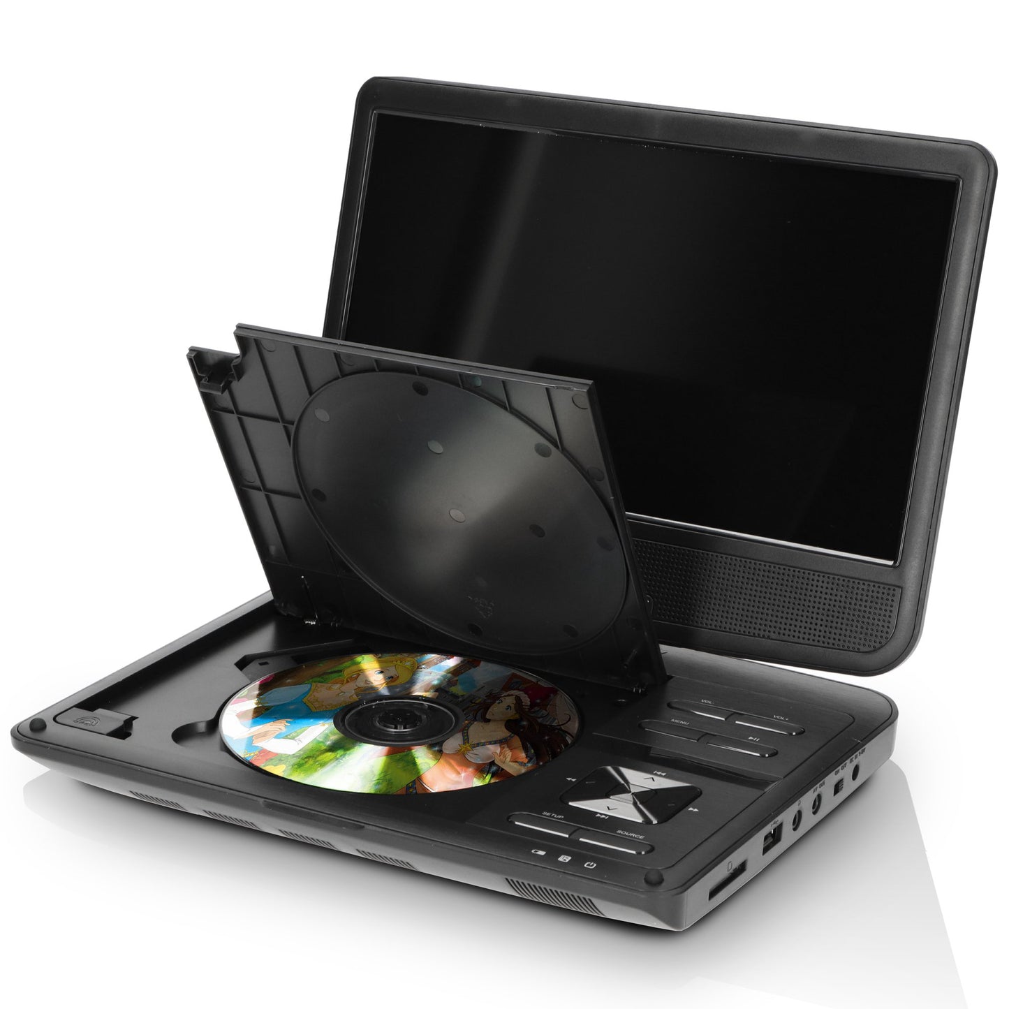 Portable 10" DVD Player with USB & Headphone Bracket