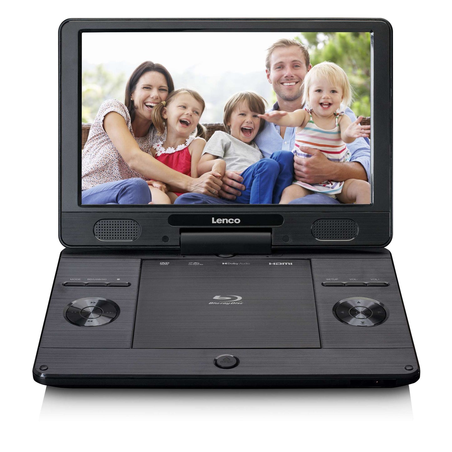 Portable 11.5" Blu-ray/DVD Player with USB & SD Slot