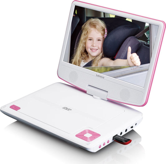 Portable 9" DVD Player with USB, Headphones, Mounting Bracket