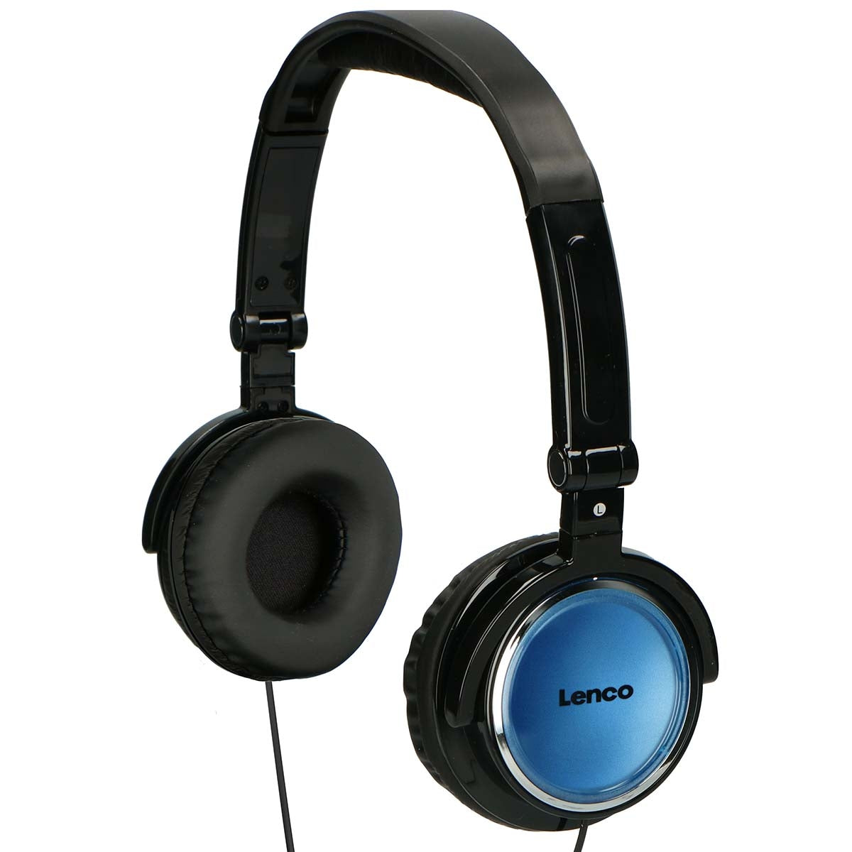 Portable 9" DVD player with USB headphones and mounting bracket Blue / Black