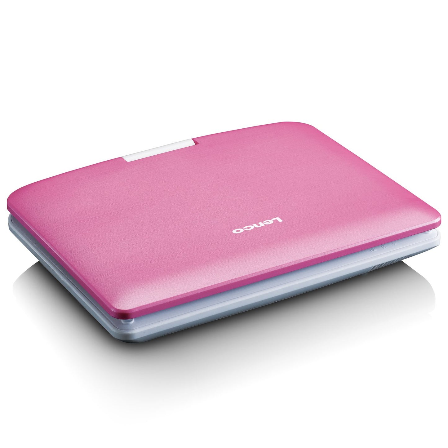 Portable 9" DVD player with USB headphones and mounting bracket Pink