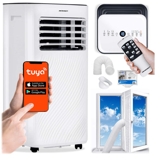 Portable Air Conditioner with Window Seal, 9000 BTU, Remote Control