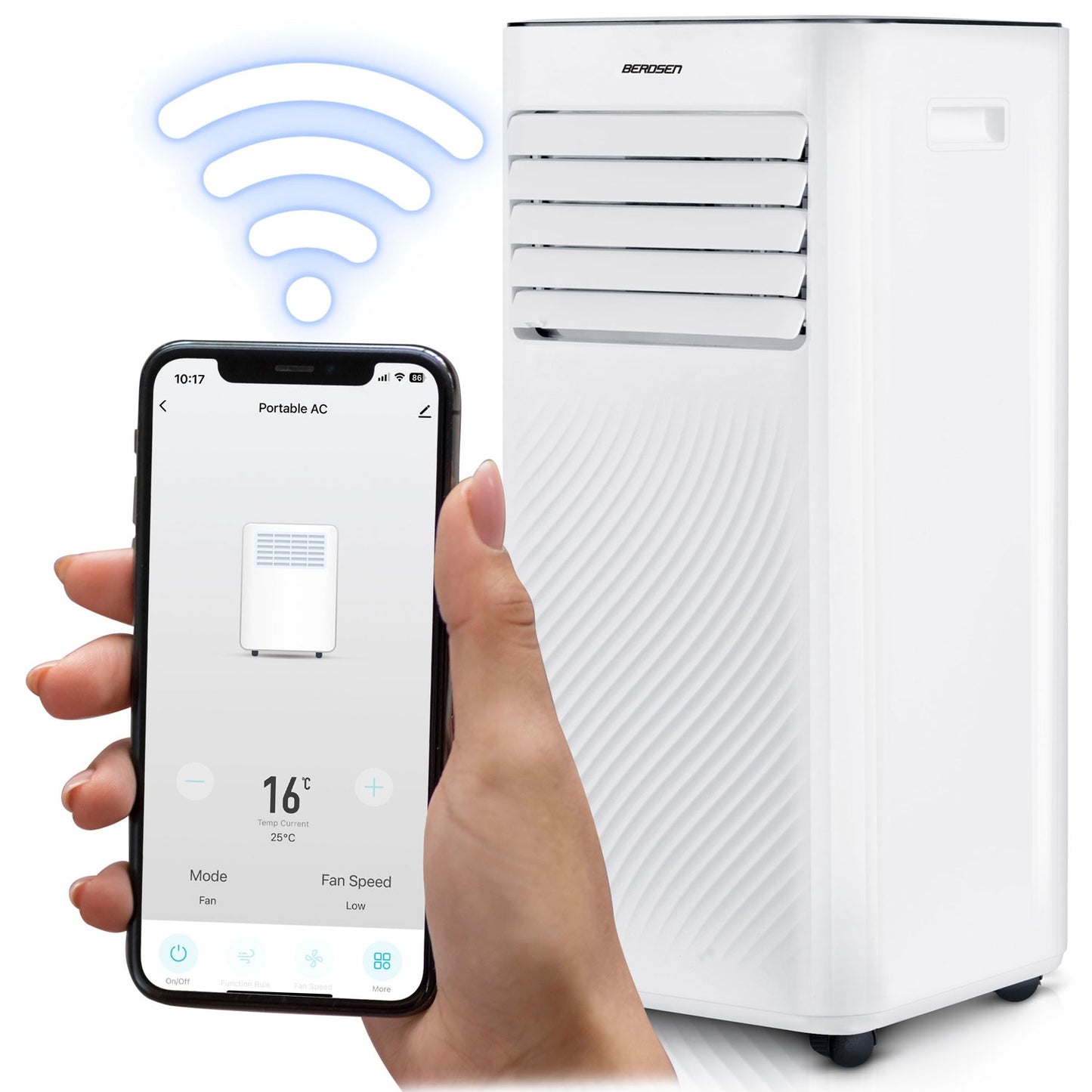 Portable Air Conditioner with Window Seal, 9000 BTU, Remote Control