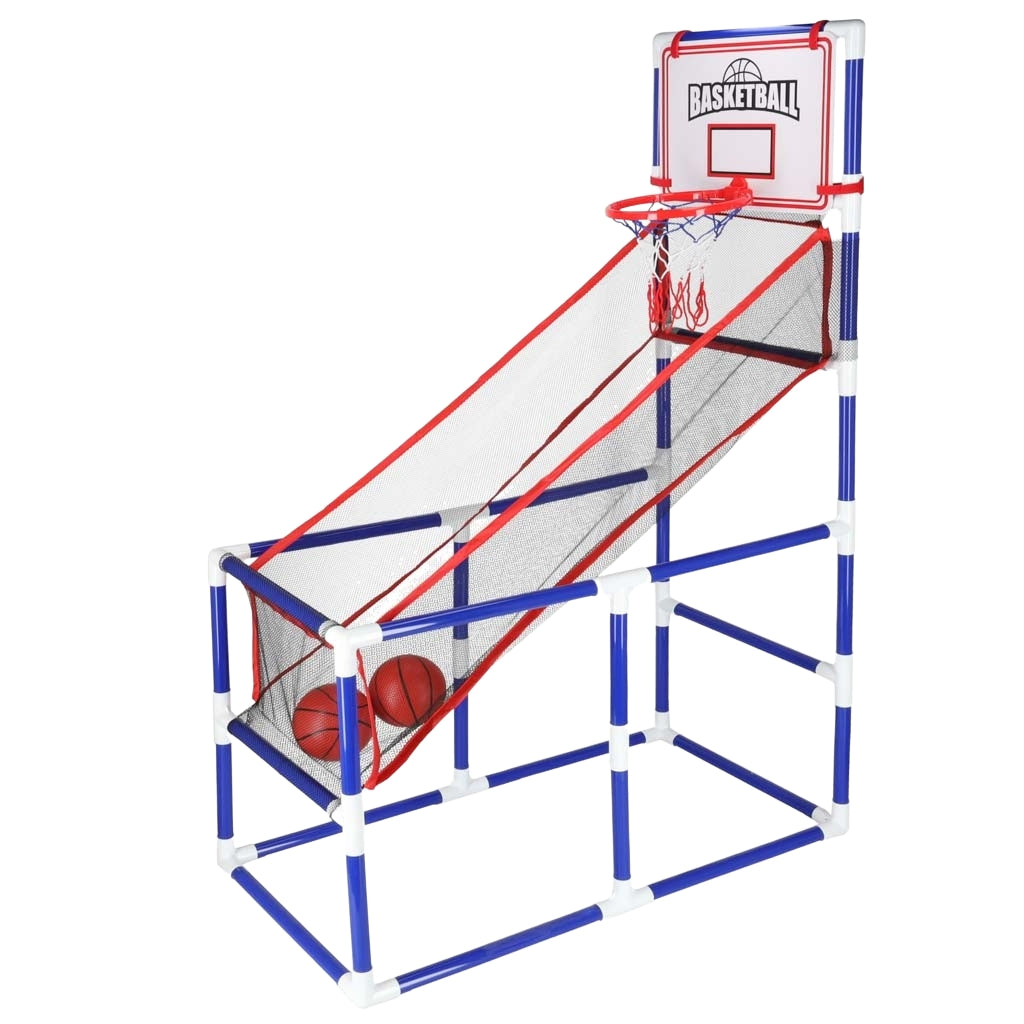 Portable Basketball Arcade Game with 2 Balls & Pump