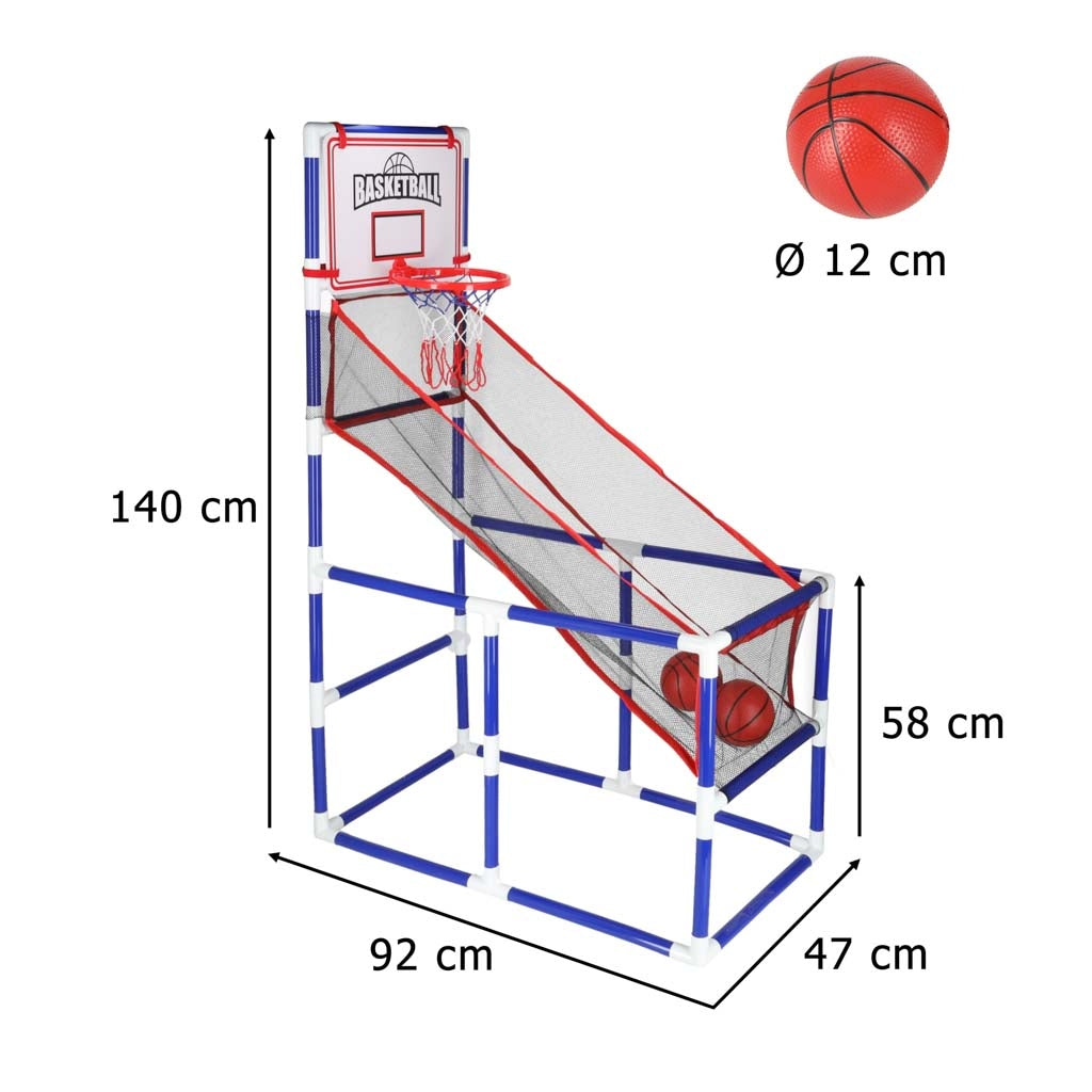 Portable Basketball Arcade Game with 2 Balls & Pump