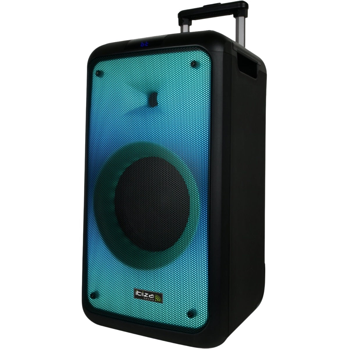 Portable Bluetooth Speaker, 120W, LED Lights, USB/AUX