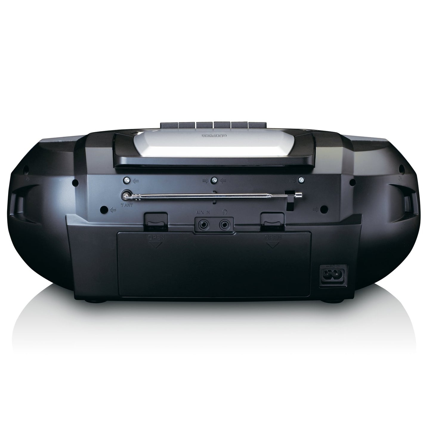 Portable Boombox with DAB+/FM radio, Bluetooth®, CD, Cassette Recorder and USB player Silver