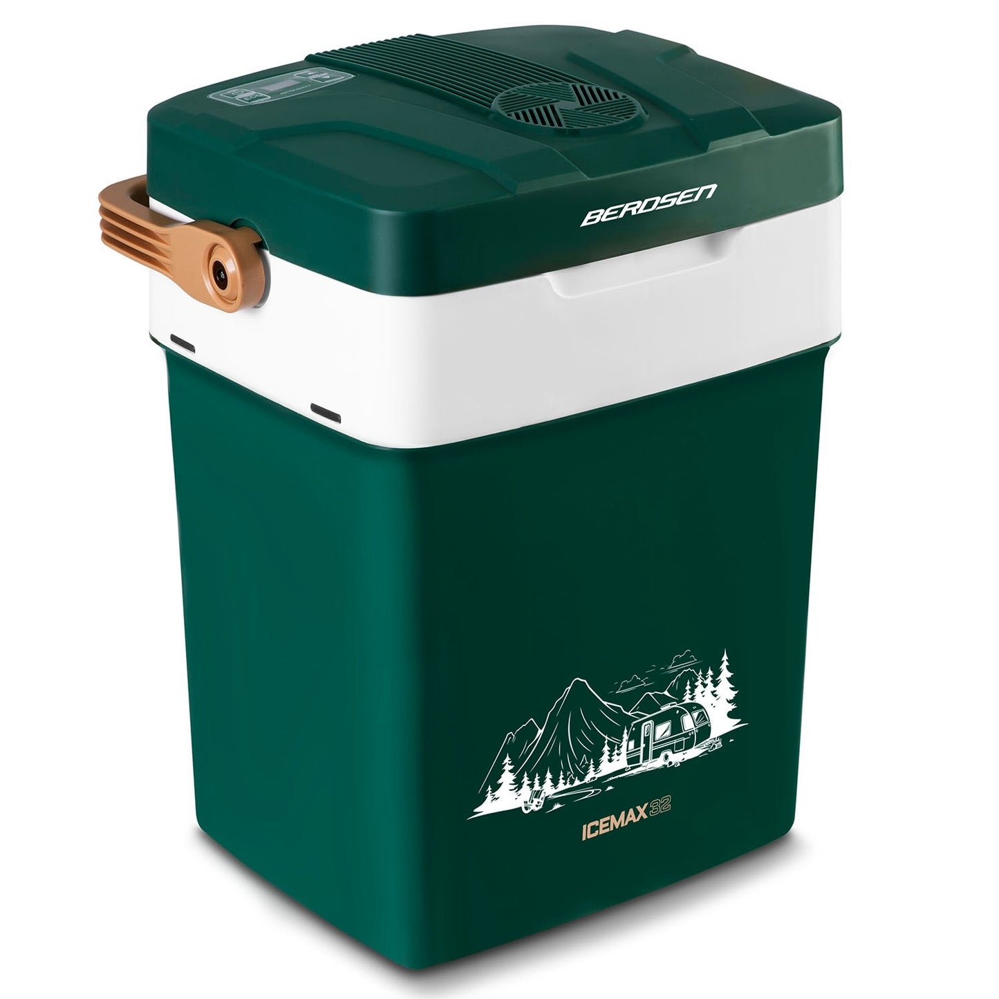 Portable Cooler Box Berdsen Icemax 29 Liter with ECO mode - Green