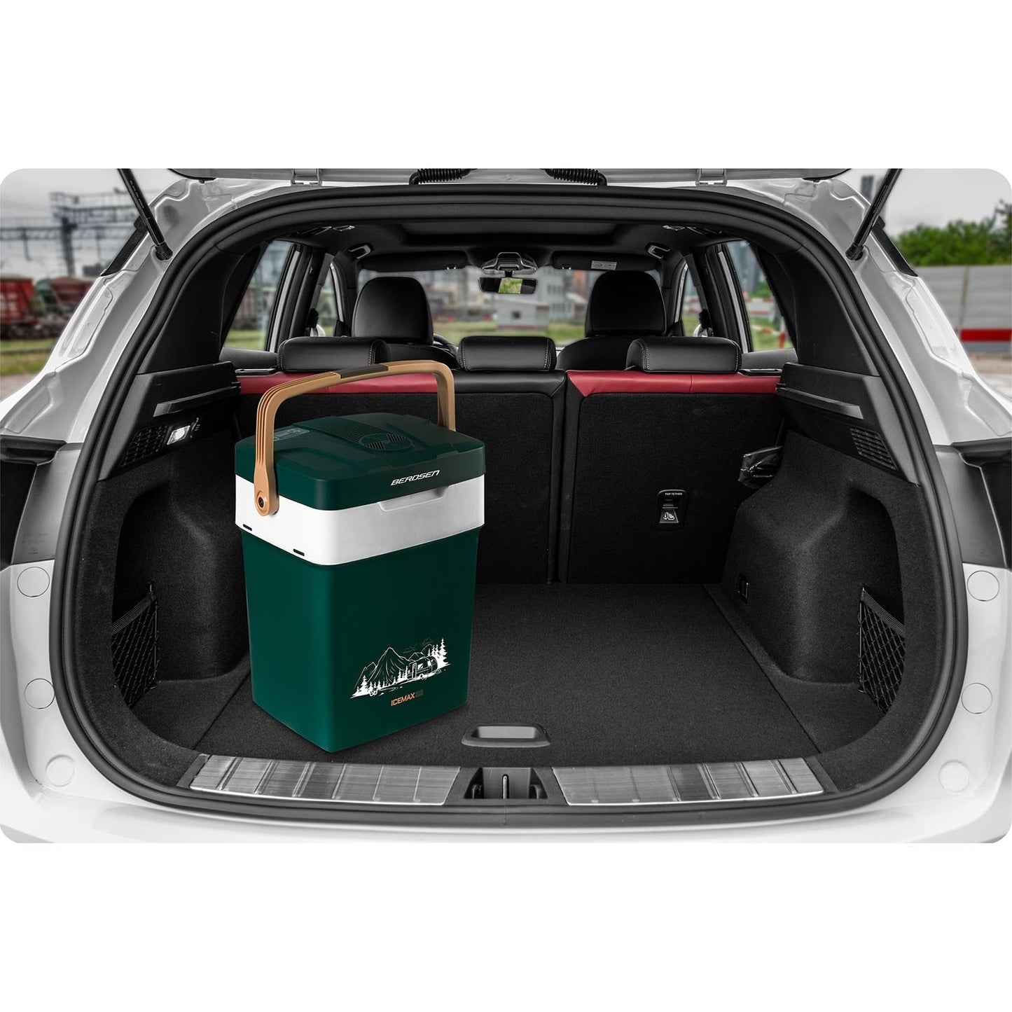 Portable Cooler Box Berdsen Icemax 29 Liter with ECO mode - Green