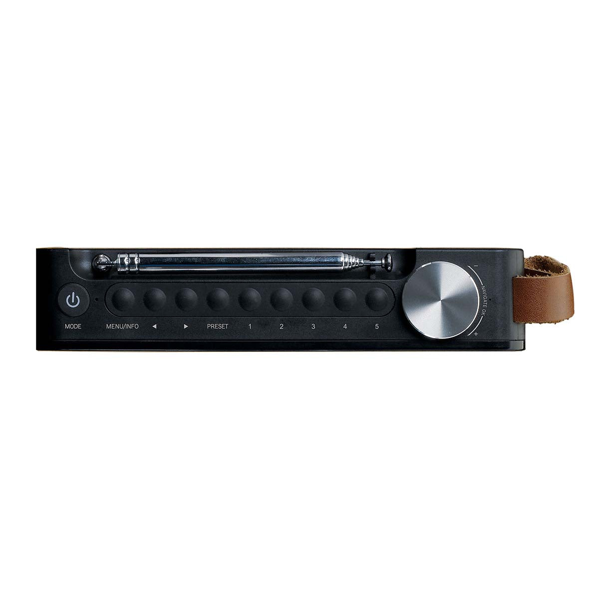 Portable DAB+/FM Radio with Bluetooth, Bamboo, Black