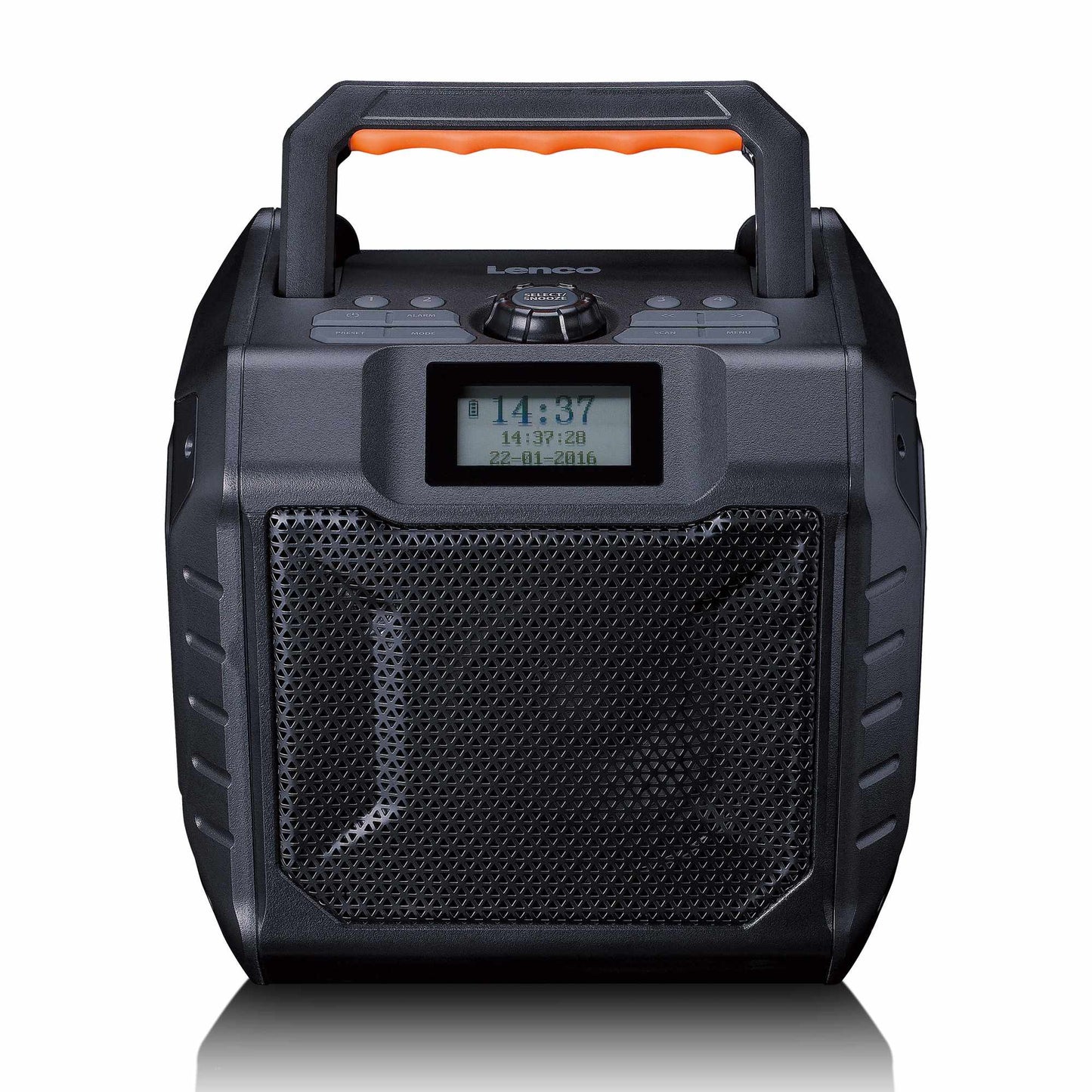 Portable DAB+/FM Radio with Bluetooth, IPX5, 20-Hour Battery