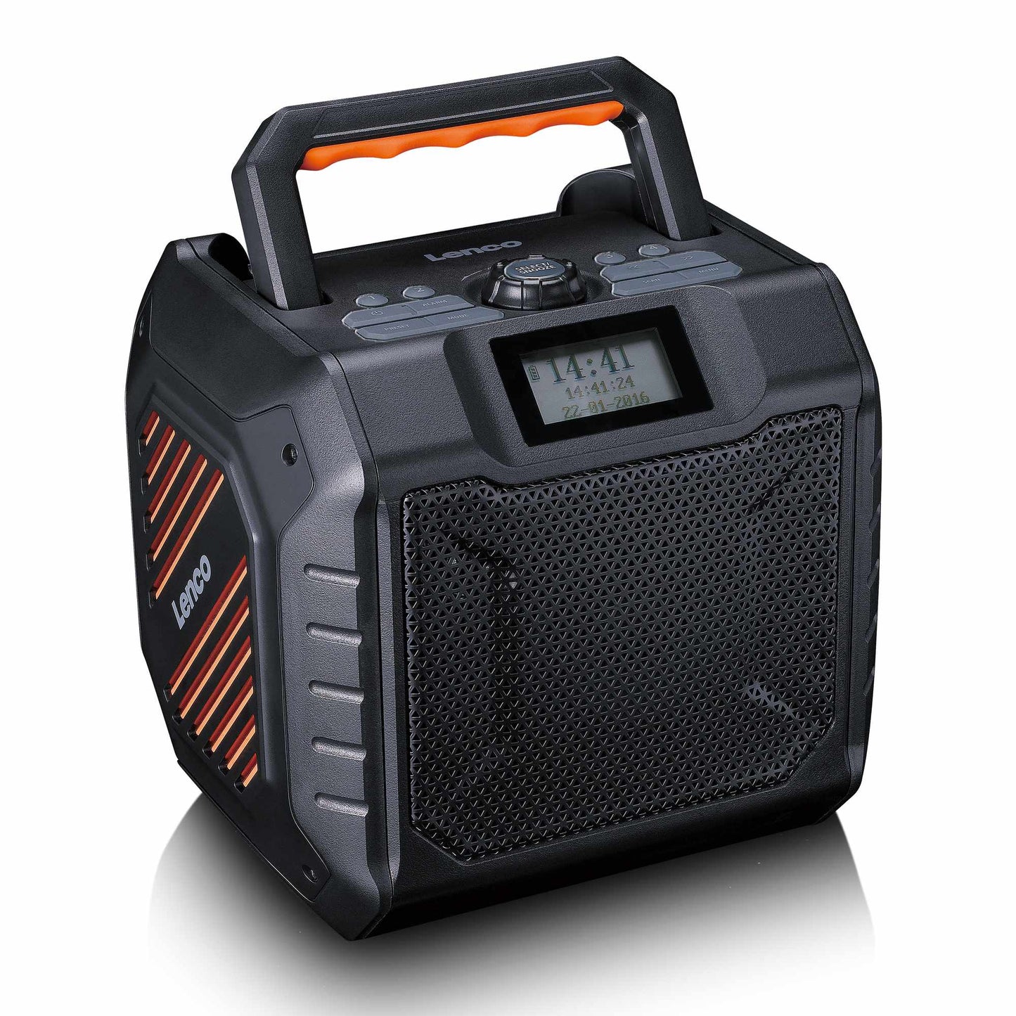 Portable DAB+/FM Radio with Bluetooth, IPX5, 20-Hour Battery