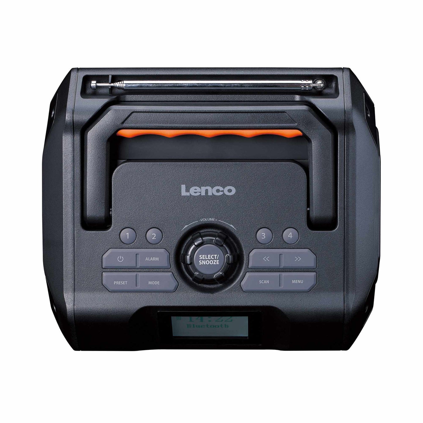 Portable DAB+/FM Radio with Bluetooth, IPX5, 20-Hour Battery