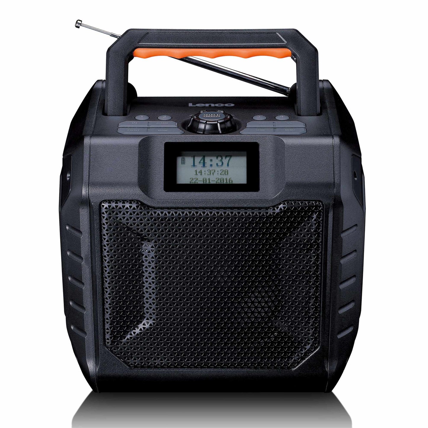 Portable DAB+/FM Radio with Bluetooth, IPX5, 20-Hour Battery