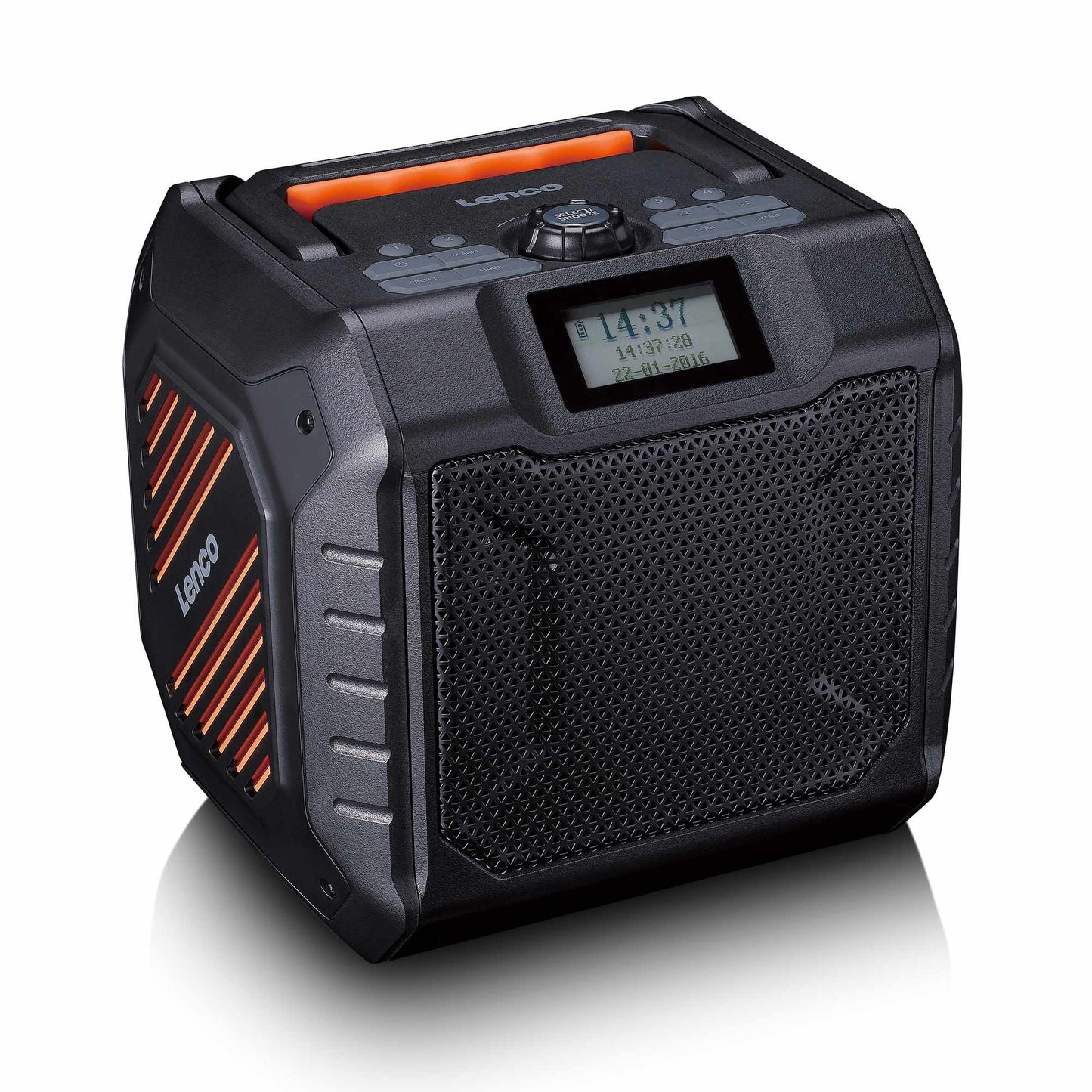 Portable DAB+/FM Radio with Bluetooth, IPX5, 20-Hour Battery