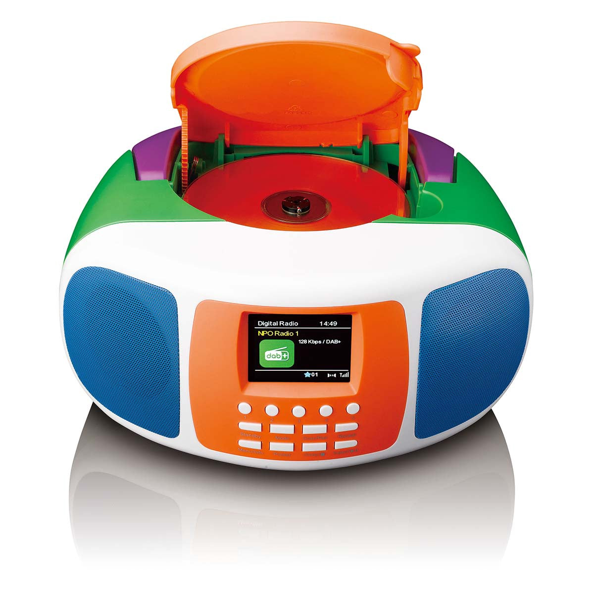 Portable DAB+/FM Radio with Bluetooth and CD Player