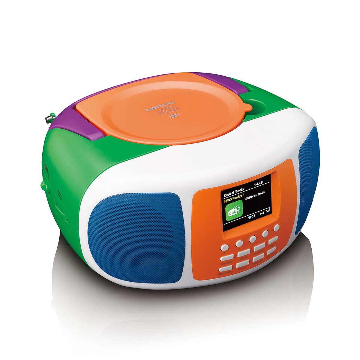 Portable DAB+/FM Radio with Bluetooth and CD Player