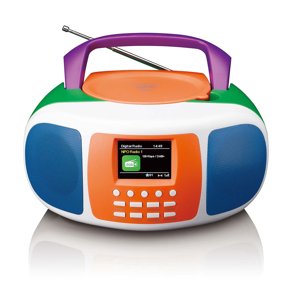Portable DAB+/FM Radio with Bluetooth and CD Player