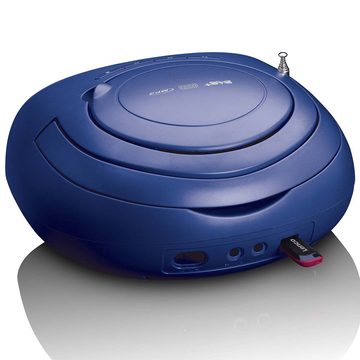 Portable DAB+/FM Radio with CD, USB Player, Blue