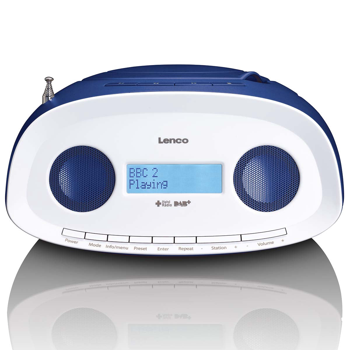 Portable DAB+/FM Radio with CD, USB Player, Blue