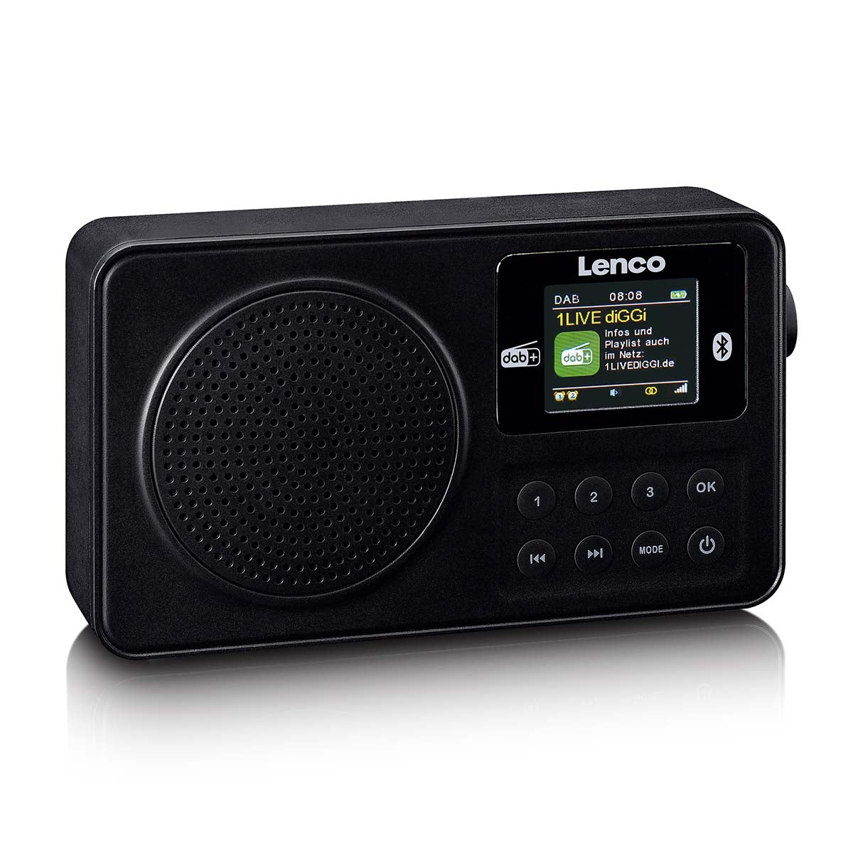 Portable DAB+/FM radio with Bluetooth® Black