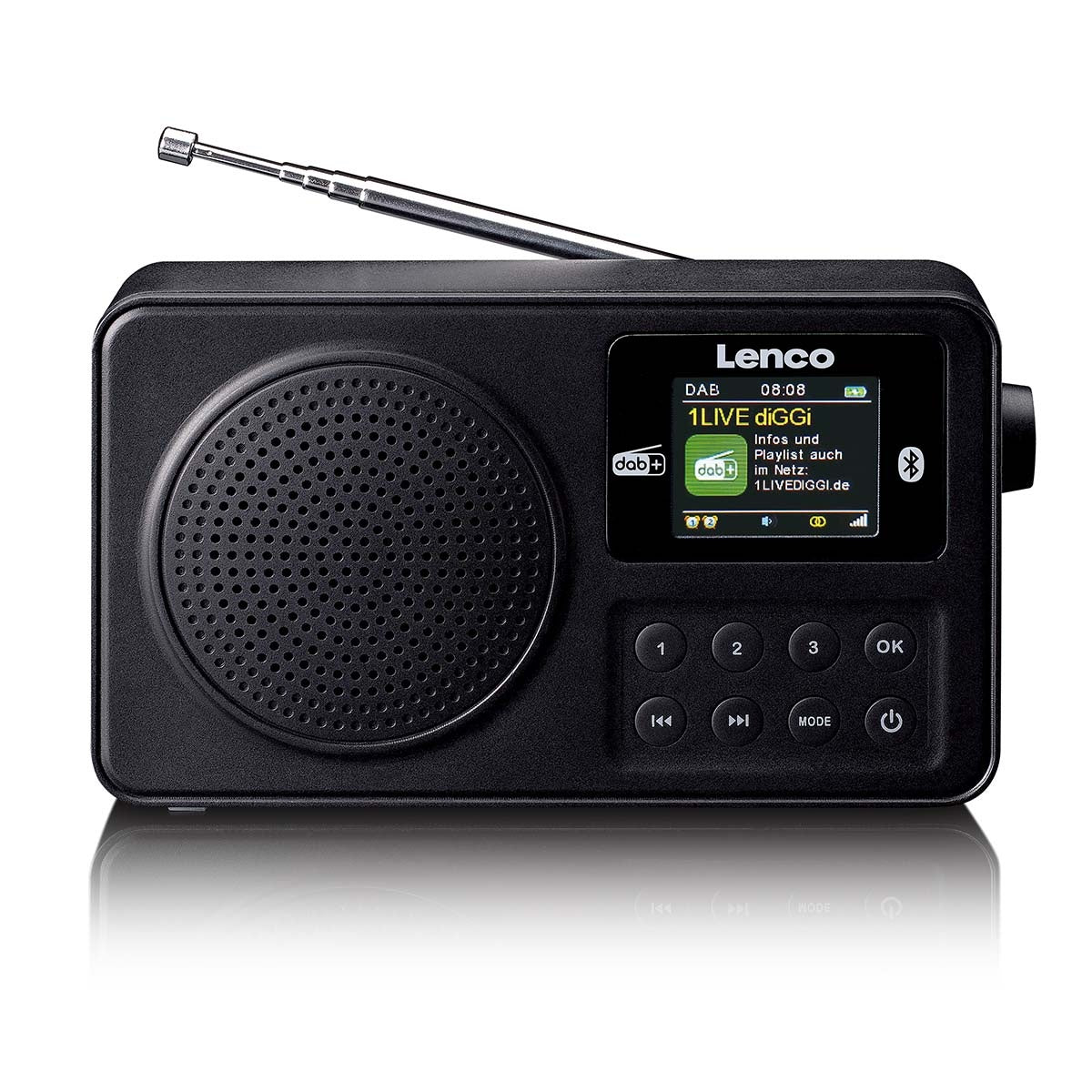 Portable DAB+/FM radio with Bluetooth® Black