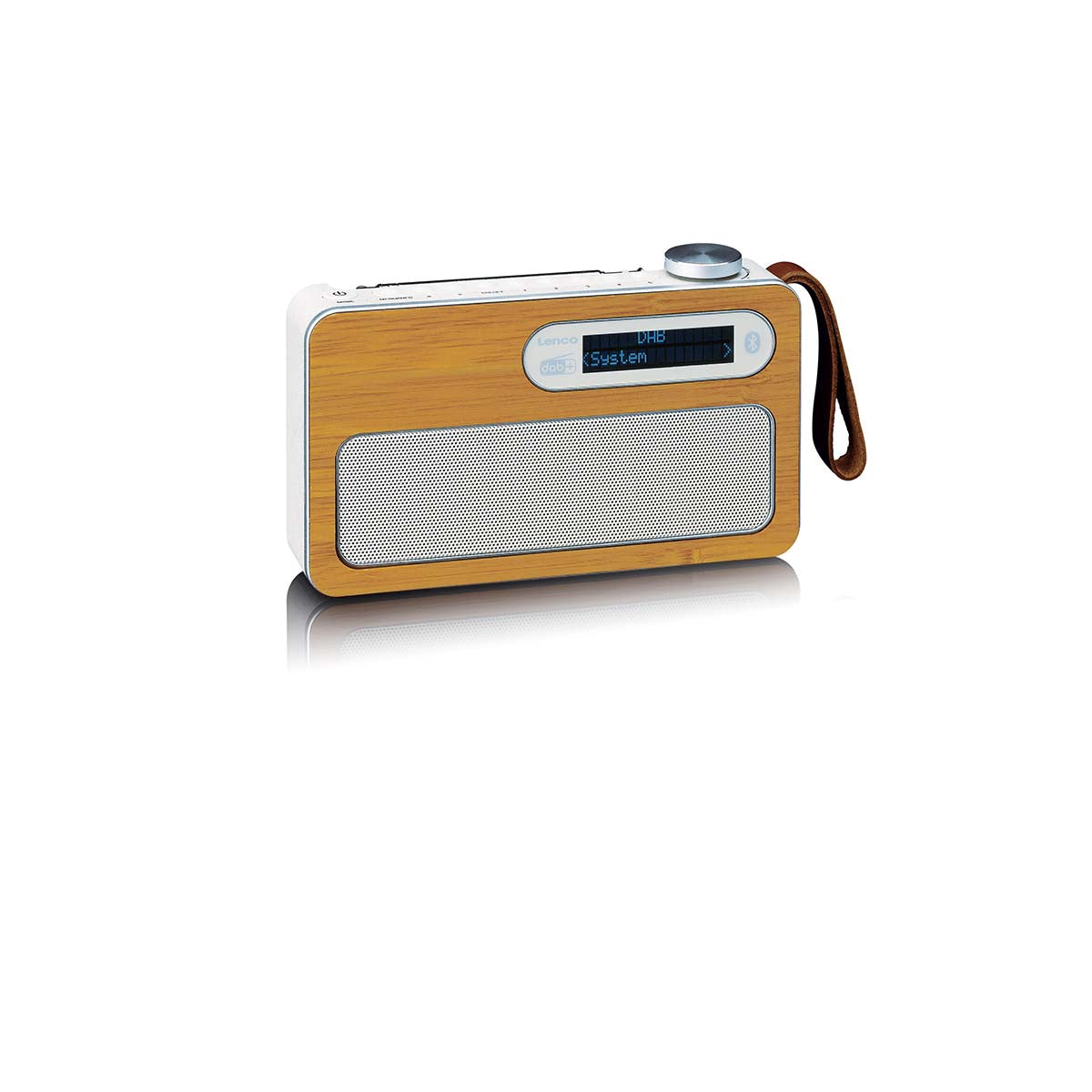 Portable DAB+ Radio with Bluetooth, Bamboo, Eco-Friendly
