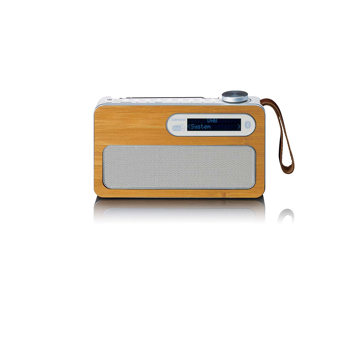 Portable DAB+ Radio with Bluetooth, Bamboo, Eco-Friendly