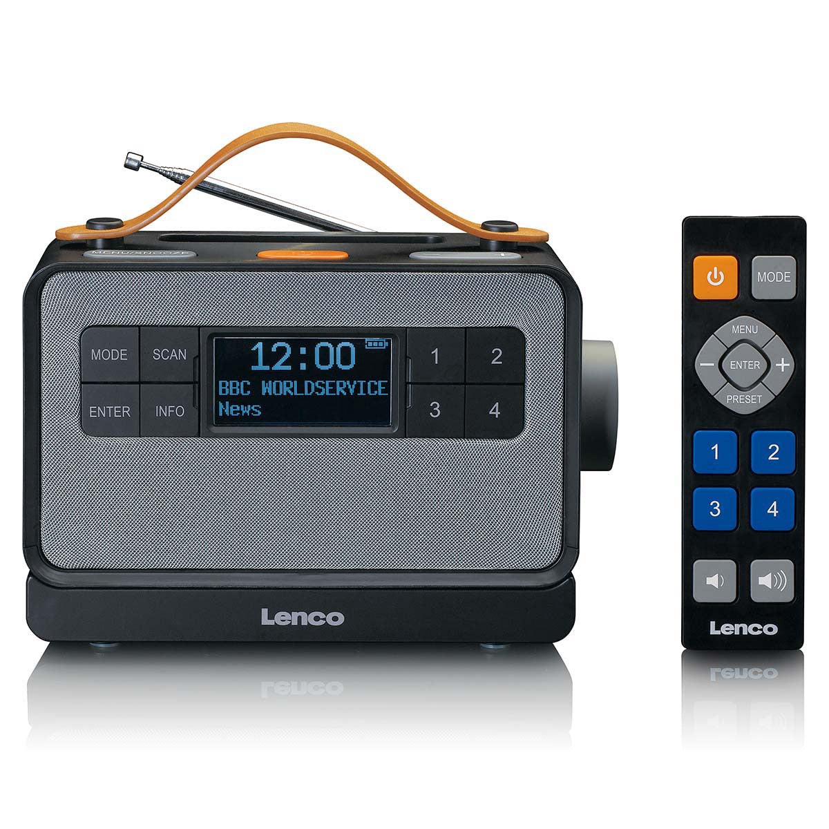 Portable DAB+ Radio with Bluetooth, Easy Mode, Black