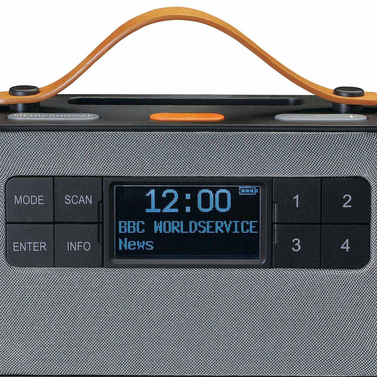 Portable DAB+ Radio with Bluetooth, Easy Mode, Black