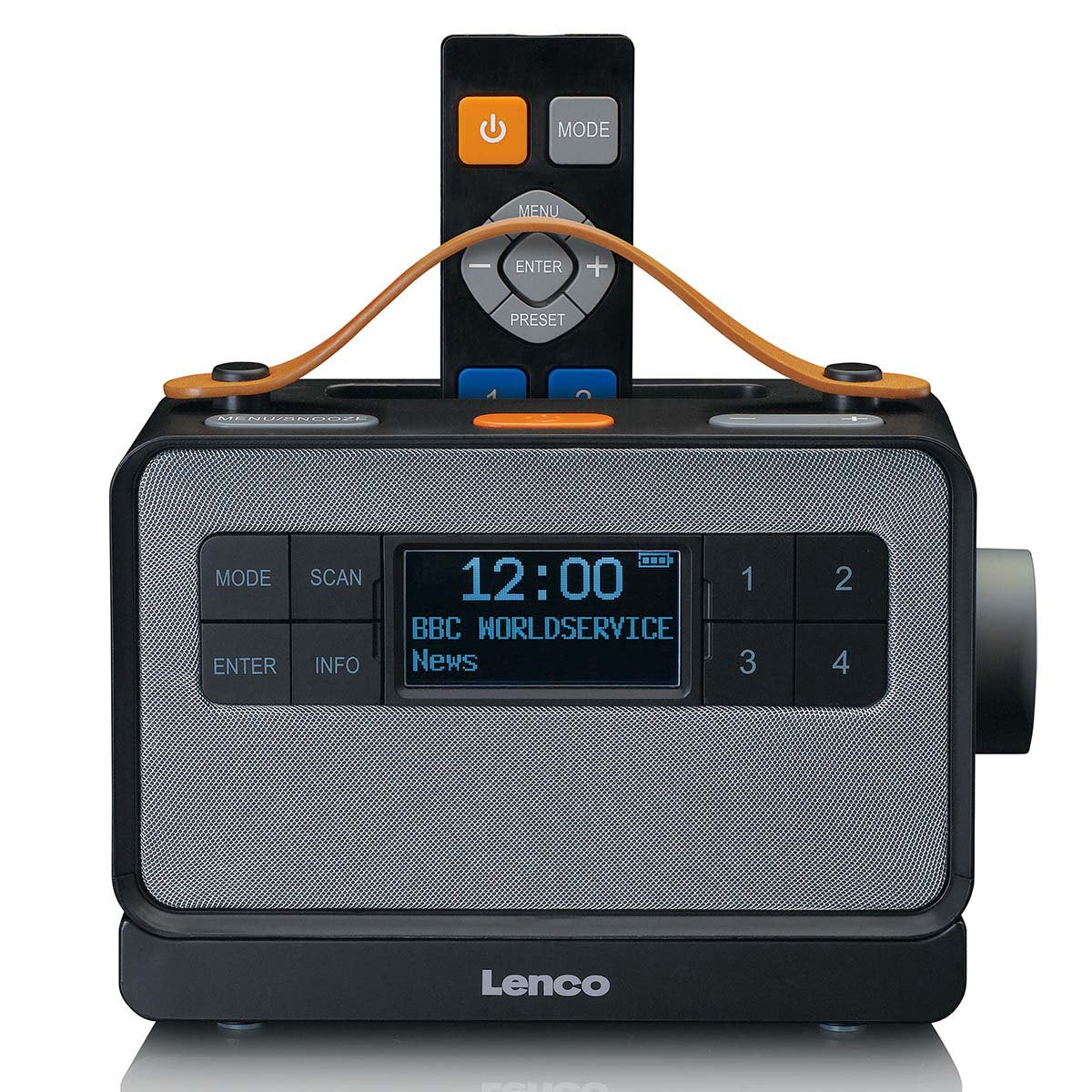 Portable DAB+ Radio with Bluetooth, Easy Mode, Black