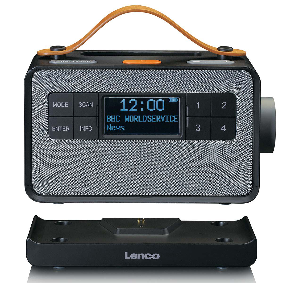 Portable DAB+ Radio with Bluetooth, Easy Mode, Black