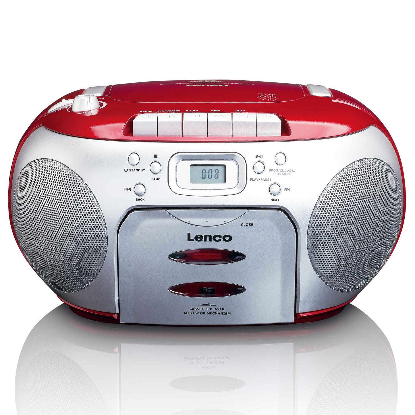 Portable FM Radio CD Cassette Player with Headphone Jack