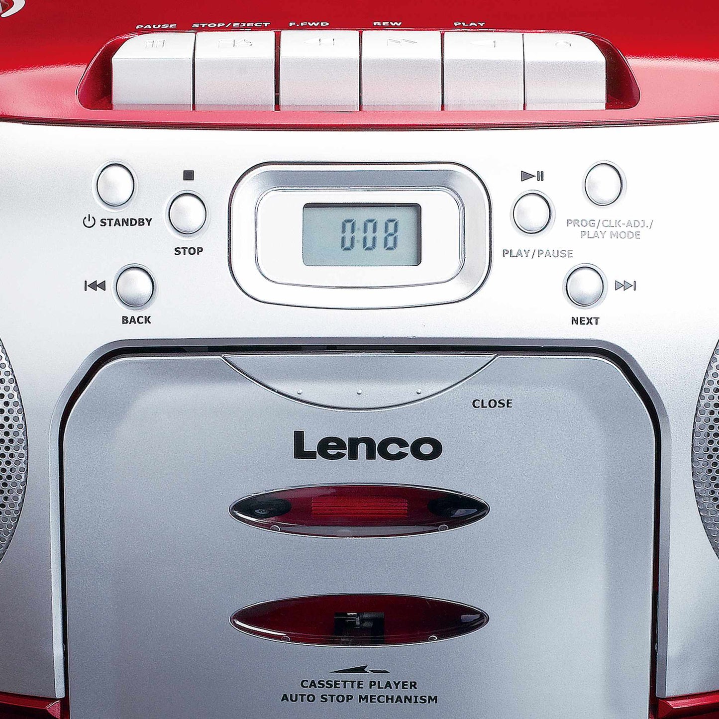 Portable FM Radio CD Cassette Player with Headphone Jack