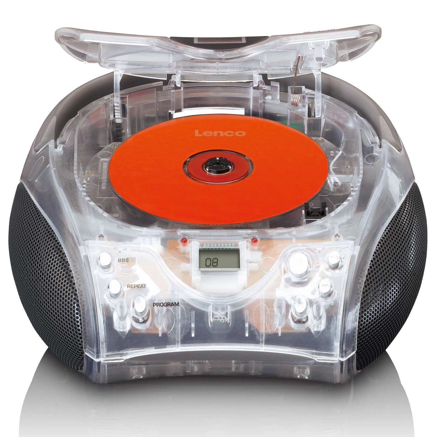 Portable FM Radio CD Player with Handle, Programmable Memory