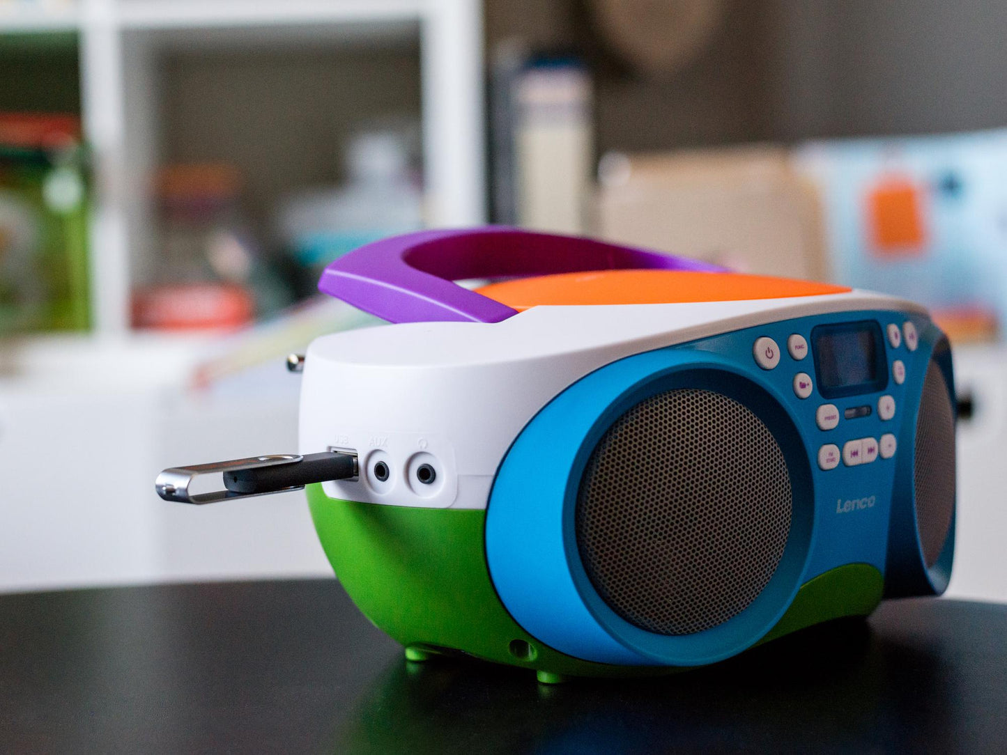Portable FM Radio CD USB Player – Multi-Colour