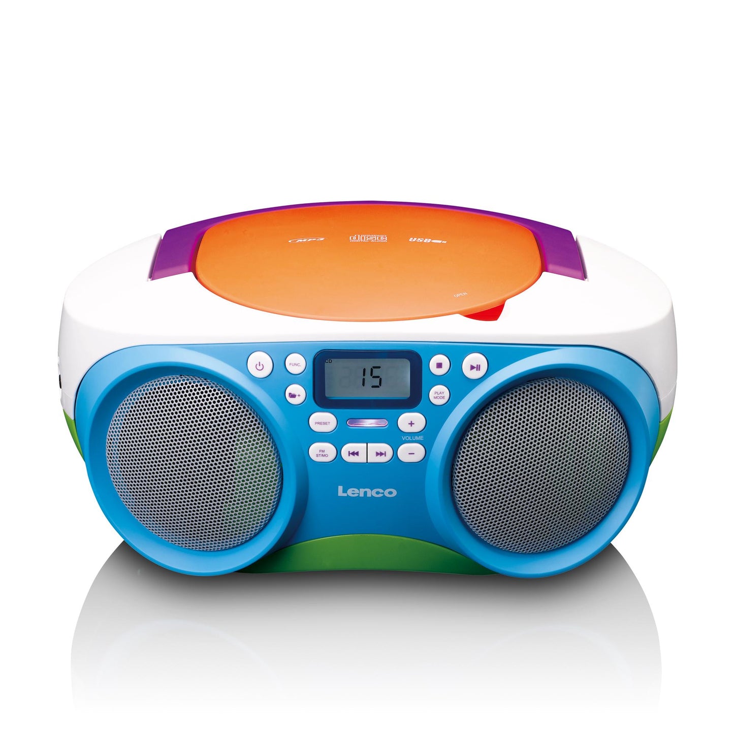 Portable FM Radio CD USB Player – Multi-Colour