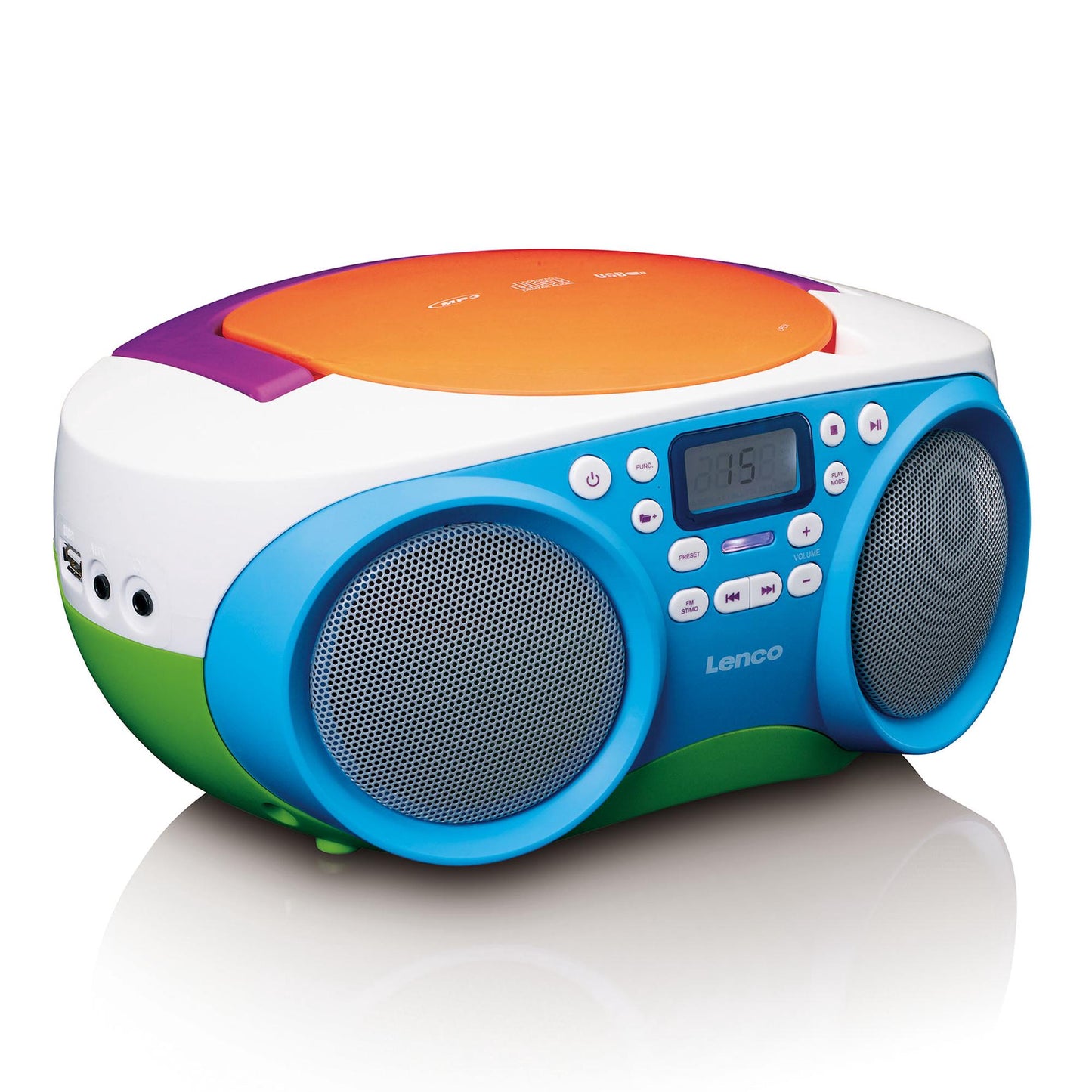 Portable FM Radio CD USB Player – Multi-Colour