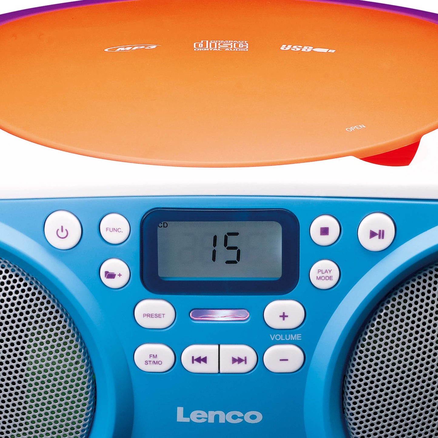 Portable FM Radio CD USB Player – Multi-Colour
