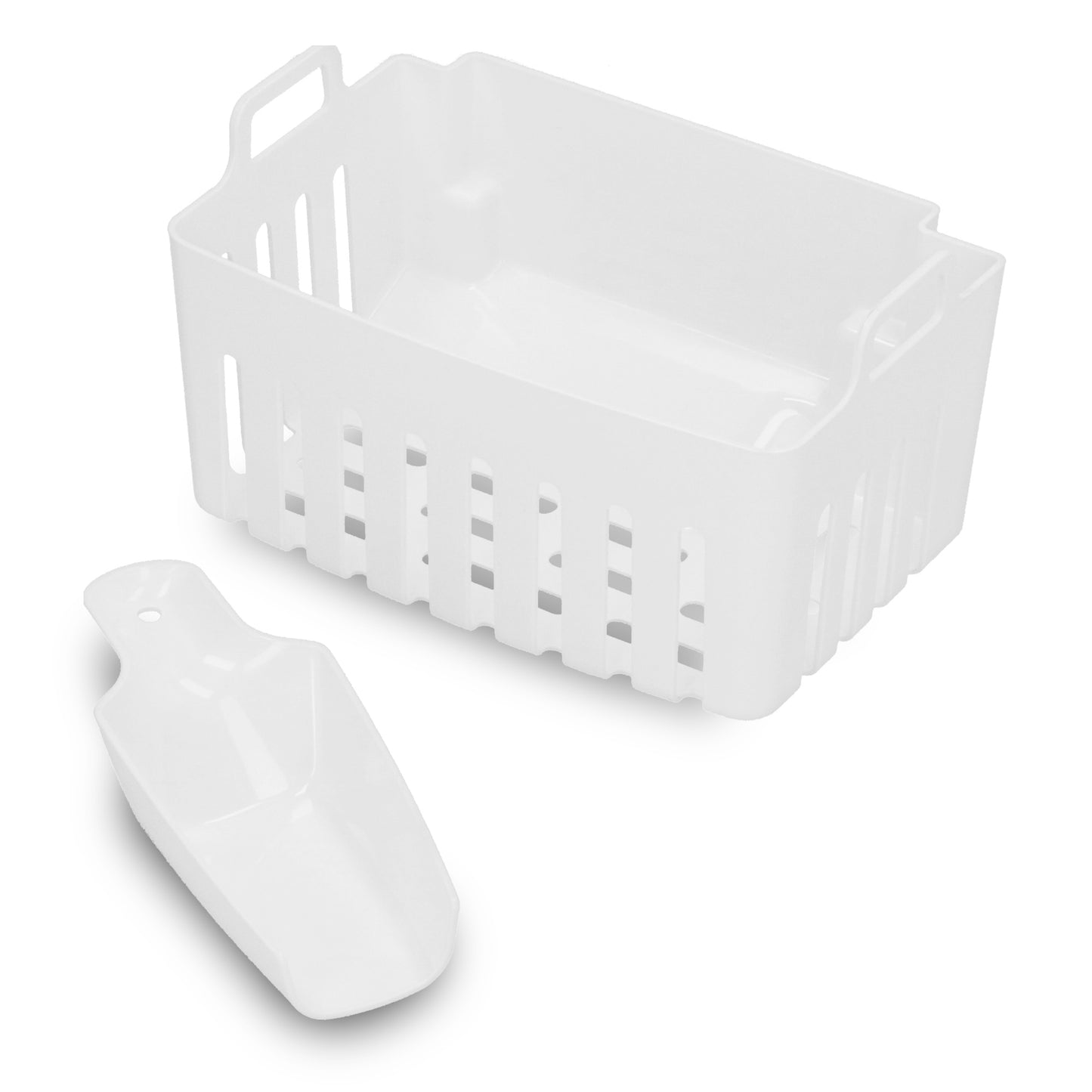 Portable Ice Cube Maker, 1.85L Capacity, Includes Scooper