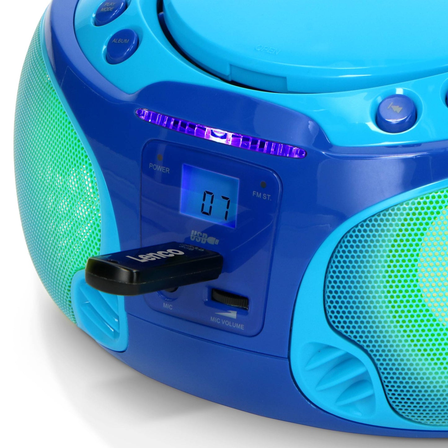 Portable Karaoke Radio CD/MP3 Player with USB & Mic