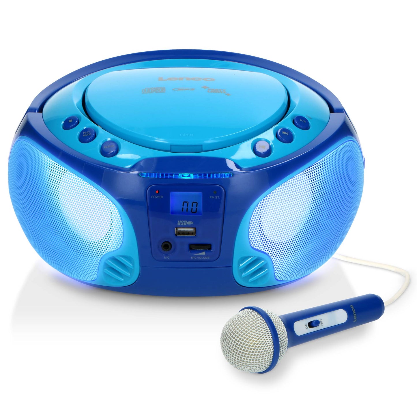 Portable Karaoke Radio CD/MP3 Player with USB & Mic