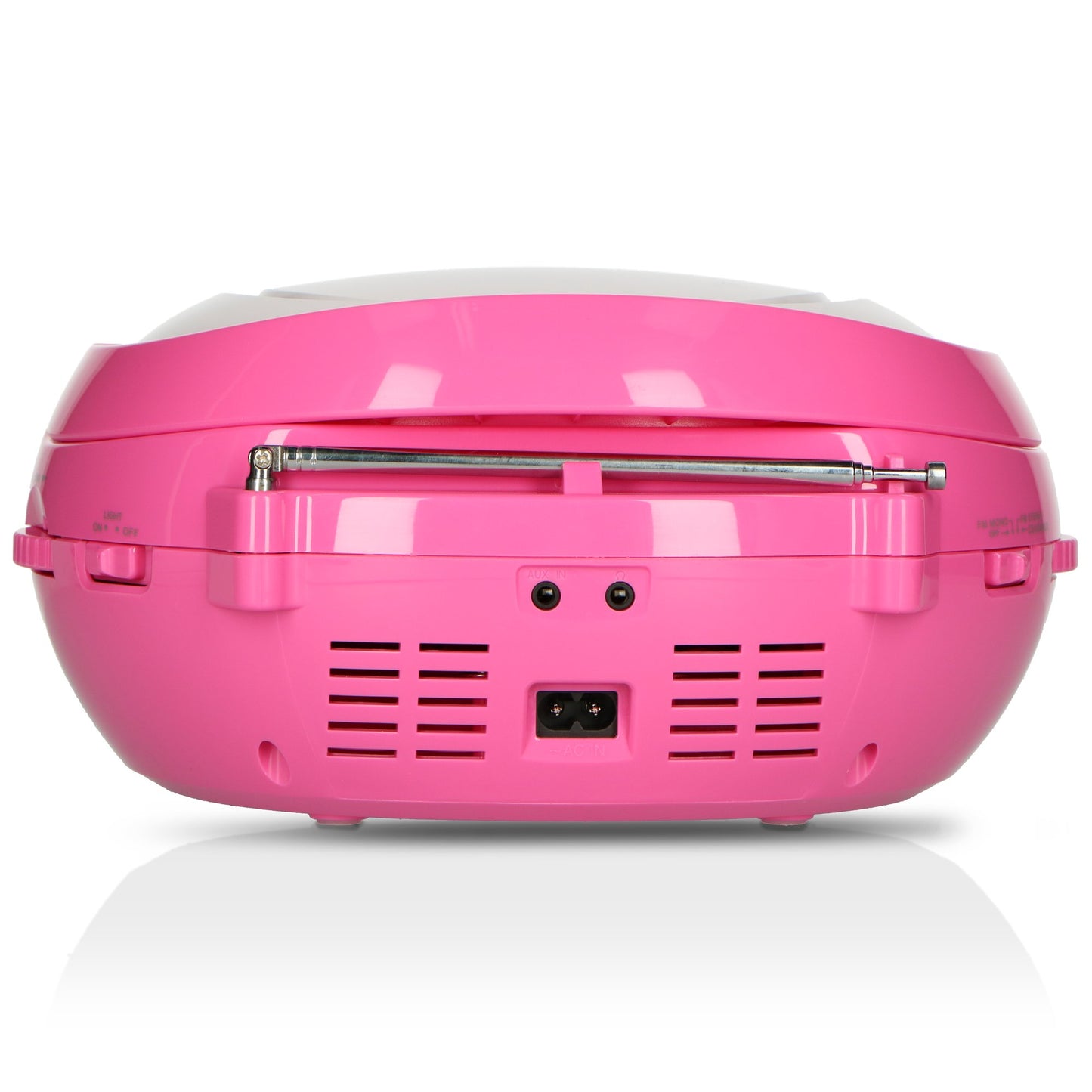 Portable Karaoke Radio CD/MP3/USB with Mic, Pink