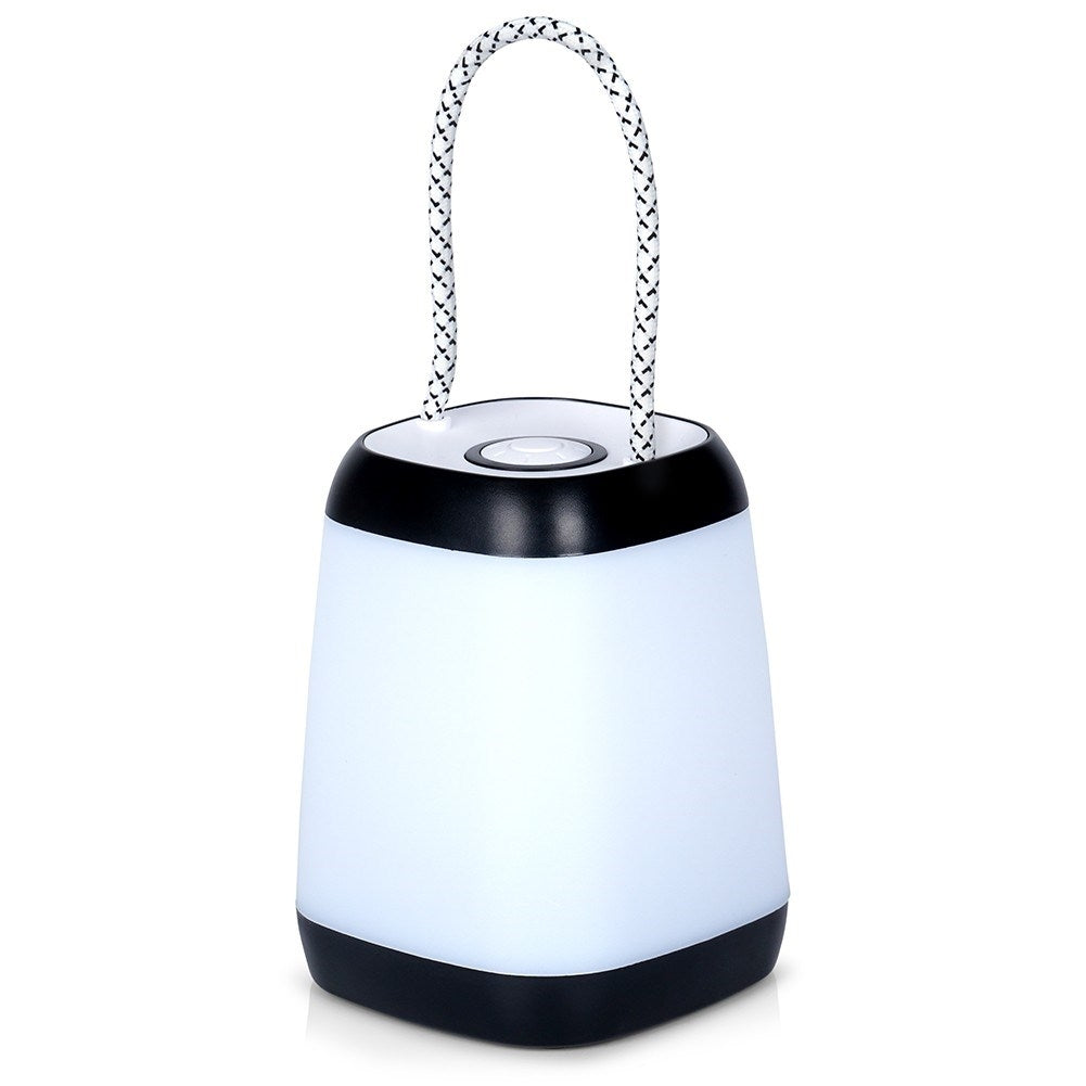 Portable LED lamp with battery and three light modes
